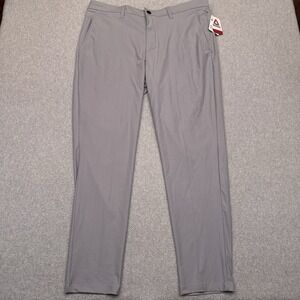 NEW Reebok Anchor Five Pocket Pant Men 38x32 Tapered Sleet Gray Performance Golf